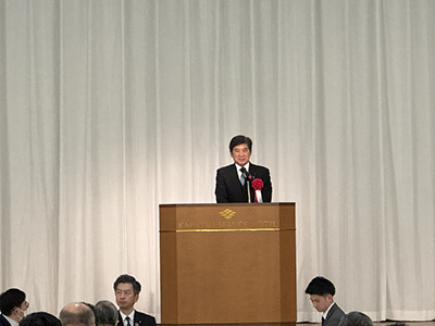 来賓挨拶 佐賀県議会議長　大場 芳博 様