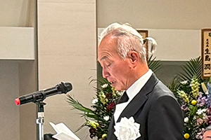 お別れの挨拶　（一社）佐賀建設業協会 会長 松尾 哲吾様