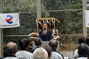 原社長による年頭挨拶の様子1